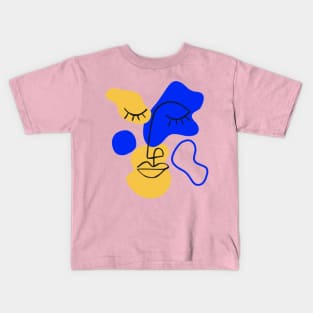 Evening Mood Face Drawing Kids T-Shirt